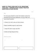 NURS 221 FINAL EXAM IGGY & D2L QUESTIONS 2026&sol;2027 &vert; NURSING STUDY GUIDE&comma; PRACTICE QUESTIONS & EXAM REVIEW