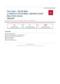  WGU D325 NETWORKS COMPTIA NETWORK&plus; PRACTICE EXAM Actual Exam 2026&sol;2027 &ndash; Complete Exam-Style Questions &vert; Detailed Rationales &ndash; Pass Guaranteed &ndash; A&plus; Graded