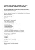 NSG 5140 SHOCK 2026&sol;2027 &vert; NURSING STUDY GUIDE&comma; PRACTICE QUESTIONS&comma; ANSWERS & EXAM REVIEW