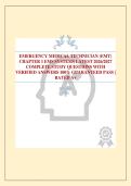 EMERGENCY MEDICAL TECHNICIAN &lpar;EMT&rpar; CHAPTER 1 EMS SYSTEMS LATEST 2026&sol;2027 COMPLETE STUDY QUESTIONS WITH VERIFIED ANSWERS 100&percnt; GUARANTEED PASS &vert; RATED A&plus;