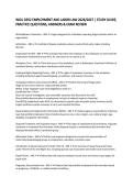 WGU D352 EMPLOYMENT AND LABOR LAW 2026&sol;2027 &vert; STUDY GUIDE&comma; PRACTICE QUESTIONS&comma; ANSWERS & EXAM REVIEW