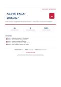 NATMI EXAM Actual Exam 2026&sol;2027 &ndash; Complete Exam-Style Questions &vert; 100&percnt; Verified &ndash; Pass Guaranteed &ndash; A&plus; Graded