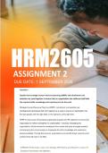 HRM2605 Assignment 2 Semester 2 2026 - Due 1 September 2026