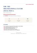 LDR 302S ORGANIZATIONAL CULTURE SNCOA TEST 2 Actual Exam 2026&sol;2027 &ndash; Complete Exam-Style Questions &vert; 100&percnt; Verified &ndash; Pass Guaranteed &ndash; A&plus; Graded