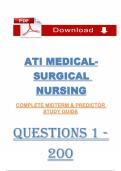 ATI Medical-Surgical Nursing Midterm & Predictor &lpar;PDF&rpar; &vert; &lpar;2026&rpar; Study Guide