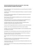 WGU D352 EMPLOYMENT AND LABOR LAW 2026&sol;2027 &vert; STUDY GUIDE&comma; PRACTICE QUESTIONS&comma; ANSWERS & EXAM REVIEW
