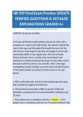 NR 509 Final Exam Practice UPDATE VERIFIED QUESTIONS & DETAILED EXPLANATIONS GRADED A&plus;