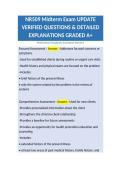 NR509 Midterm Exam UPDATE VERIFIED QUESTIONS & DETAILED  EXPLANATIONS GRADED A&plus;