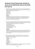 Test Bank for Roach&rsquo;s Introductory Clinical Pharmacology by Susan M&period; Ford&comma; MN&comma; RN&comma; CNE &vert; Questions and Answers 2027&NewLine;