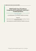 HESI Family Nurse Practitioner Comprehensive Examination &ndash; Health Education Systems Incorporated &ndash; 2026&sol;2027 Academic Year &ndash; 100 Questions and Answers Covering Four Core Domains