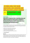 2026&sol;2027  ATI MED-SURG TEST BANK 2026&sol;2027 ACTUAL EXAM COMPLETE  400  QUESTIONS AND CORRECT DETAILED ANSWERS 2026&sol;2027 WITH BONUS OF FREQUENTLY MOST TESTED Q&A FROM PAST PAPERS &ndash; MOST EXPECTED IN EXAM &ndash; MUST KNOW BEFORE EXAM