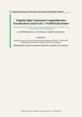 Virginia Sign Contractor Comprehensive Examination &ndash; Virginia Department of Professional and Occupational Regulation &lpar;DPOR&rpar; &ndash; 2026&sol;2027 Academic Year &ndash; 100 Questions and Answers Covering Four Core Domains