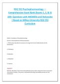NSG 552 Psychopharmacology Exams 1&comma; 2 & 3 2026 &vert; Wilkes University &vert; 100&plus; Practice Questions with Answers & Detailed Rationales