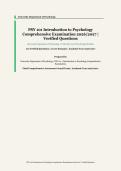 PSY 101 Introduction to Psychology Comprehensive Examination &ndash; University Department of Psychology &ndash; 2026&sol;2027 Academic Year &ndash; 100 Questions and Answers Covering Five Core Domains