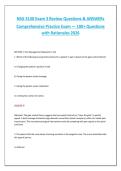 NSG 3130 Exam 3 Review Questions & Answers 2026 &vert; Comprehensive Practice Exam &vert; 100&plus; Questions with Rationales