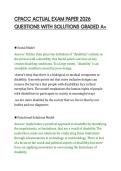 CPACC ACTUAL EXAM PAPER 2026&NewLine;QUESTIONS WITH SOLUTIONS GRADED A