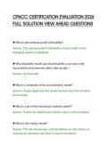 CPACC CERTIFICATION EVALUATION 2026&NewLine;FULL SOLUTION VIEW AHEAD QUESTIONS