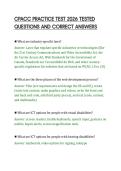 CPACC PRACTICE TEST 2026 TESTED&NewLine;QUESTIONS AND CORRECT ANSWERS