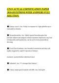 CPAN ACTUAL CERTIFICATION PAPER&NewLine;2026 QUESTIONS WITH ANSWERS FULL&NewLine;SOLUTION&period;