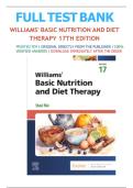 Test Bank for Williams Basic Nutrition and Diet Therapy 17th Edition by Staci Nix&vert; 9780443123641&vert; All Chapters 1-22&vert; LATEST 2026