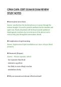 CPAN CAPA CERT EXAM III EXAM REVIEW&NewLine;STUDY NOTES