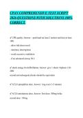 CPAN COMPREHENSIVE TEST SCRIPT&NewLine;2026 QUESTIONS WITH SOLUTIONS 100&percnt;&NewLine;CORRECT&period;
