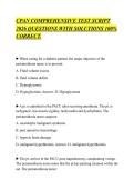 CPAN COMPREHENSIVE TEST SCRIPT&NewLine;2026 QUESTIONS WITH SOLUTIONS 100&percnt;&NewLine;CORRECT&period;&NewLine;