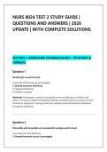 NURS 8024 TEST 2 STUDY GUIDE &vert; &NewLine;QUESTIONS AND ANSWERS &vert; 2026 &NewLine;UPDATE &vert; WITH COMPLETE SOLUTIONS&period;