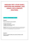 NURS 8024 TEST 3 STUDY GUIDE &vert; &NewLine;QUESTIONS AND ANSWERS &vert; 2026 &NewLine;UPDATE &vert; WITH COMPLETE &NewLine;SOLUTIONS&period;