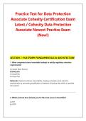 Practice Test for Data Protection &NewLine;Associate Cohesity Certification Exam &NewLine;Latest &sol; Cohesity Data Protection &NewLine;Associate Newest Practice Exam &NewLine;&lpar;New&excl;&rpar;