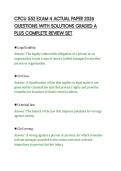 CPCU 552 EXAM 4 ACTUAL PAPER 2026 QUESTIONS WITH SOLUTIONS GRADED A PLUS COMPLETE