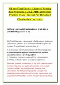 NR 662 Final Exam &ndash; Advanced Nursing &NewLine;Role Synthesis &vert; Q&A &lpar;PDF&rpar; 2026&sol;2027 &NewLine;Practice Exam &vert; Instant Pdf Download &NewLine;Chamberlain University  