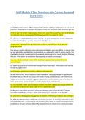 AHIP Module 5 Test Questions with Correct Answers&vert; Score 100&percnt;