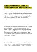 CPFA COMPLETE STUDY GUIDE 2026&NewLine;QUESTIONS WITH SOLUTIONS GRADED A&plus;
