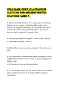 CPFA EXAM SCRIPT 2026 COMPLETE&NewLine;QUESTIONS AND ANSWERS VERIFIED&NewLine;SOLUTIONS RATED A&plus;