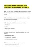 CPFA FULL REVIEW SOLUTION 2026&NewLine;QUESTIONS WITH ANSWERS GRADED A