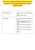 XCEL Ch&period; 8 Keywords Exam Questions and&NewLine;Answers with Verified Solutions &vert; Latest&NewLine;Updated 2026