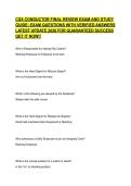 CSX CONDUCTOR FINAL REVIEW EXAM AND STUDY GUIDE&colon; EXAM QUESTIONS WITH VERIFIED ANSWERS LATEST UPDATE 2026 FOR GUARANTEED SUCCESS GET IT NOW&excl;&excl;
