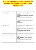 XCEL Ch&period; 6 Keywords Exam Questions and&NewLine;Answers with Verified Solutions &vert; Latest&NewLine;Updated 2026