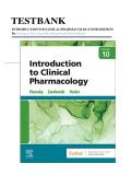 Test Bank for Introduction to Clinical Pharmacology&comma; 11th Edition by Constance G&period; Visovsky&vert;9780443115950&vert;All Chapters 1-20&vert;LATEST&NewLine;