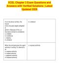 XCEL Chapter 3 Exam Questions and&NewLine;Answers with Verified Solutions &vert; Latest&NewLine;Updated 2026