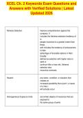 XCEL Ch&period; 2 Keywords Exam Questions and&NewLine;Answers with Verified Solutions &vert; Latest&NewLine;Updated 2026