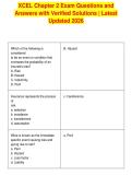 XCEL Chapter 2 Exam Questions and&NewLine;Answers with Verified Solutions &vert; Latest&NewLine;Updated 2026