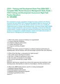 C235 &ndash; Training and Development Exam Prep 2026&sol;2027 &vert;&NewLine;Complete WGU Human Resource Management Study Guide &vert;&NewLine;C235 Training and Development Assessment High-Yield Practice Questions &NewLine;A&plus; GRADED&excl;&NewLine;