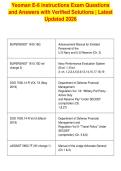 Yeoman E-6 instructions Exam Questions&NewLine;and Answers with Verified Solutions &vert; Latest&NewLine;Updated 2026