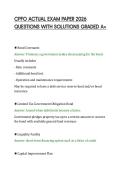 CPFO ACTUAL EXAM PAPER 2026&NewLine;QUESTIONS WITH SOLUTIONS GRADED A&plus;