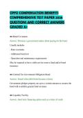 CPFO COMPENSATION BENEFITS&NewLine;COMPREHENSIVE TEST PAPER 2026&NewLine;QUESTIONS AND CORRECT ANSWERS&NewLine;GRADED A&plus;