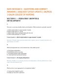 NUR 230 EXAM 3 &ndash; QUESTIONS AND CORRECT &NewLine;ANSWERS &vert; 2026&sol;2027 LATEST UPDATE &vert; OB&sol;PEDS &NewLine;&vert; GALEN COLLEGE OF NURSING 