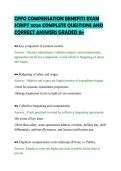 CPFO COMPENSATION BENEFITS EXAM&NewLine;SCRIPT 2026 COMPLETE QUESTIONS AND&NewLine;CORRECT ANSWERS GRADED A&plus;