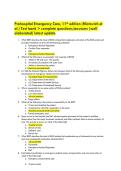 Prehospital Emergency Care&comma; 11th edition &lpar;Mistovich et&NewLine;al&period;&rpar; Test bank > complete questions&sol;answers &lpar;well &NewLine;elaborated&rpar; latest update